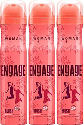 

Engage Woman Blush Deodorant Spray - For Women(450 ml, Pack of 3)