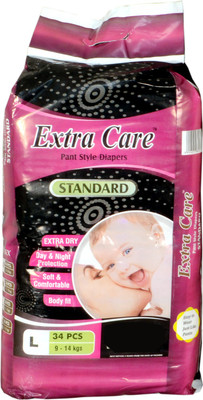 

Extra Care diapers - L(34 Pieces)