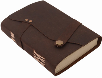 Purpledip Vintage Regular Diary Unruled 200 Pages(Brown)