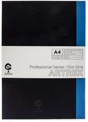 ARTREX Regular Note Book(PROFESSIONAL A4 DOT GRID NOTEBOOK PAD WITH FLAP, DOT GRID)
