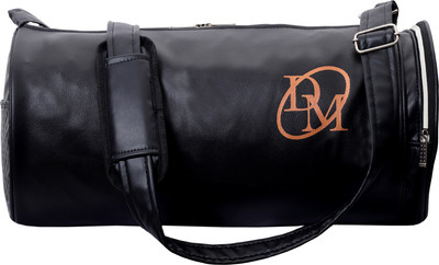 

Dee Mannequin Black Leatherite Gym Bag(Black, Kit Bag