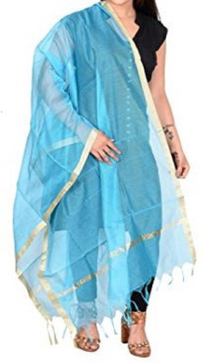 Amraoo Poly Chanderi Solid Women Dupatta
