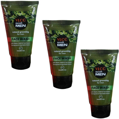 

VLCC Ayush Men Natural Grooming Face Wash Pack of 3 Face Wash(50 g)