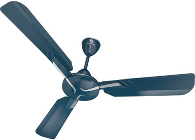 

standard Glister Sapphire 3 Blade Ceiling Fan(Blue, Pack of 1), Blue;grey