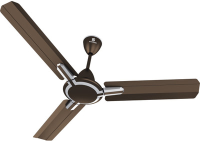 

standard Cruiser FSCCUSTPBR24 3 Blade Ceiling Fan(Pearl Brown, Pack of 1), Brown;silver