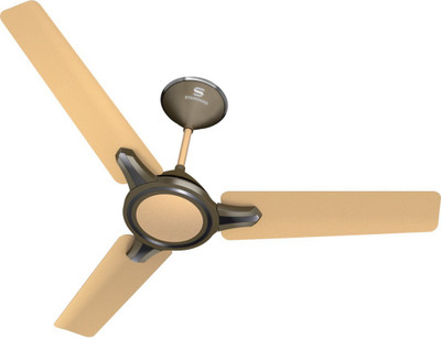 

standard Ringo FSCRISTCHE48 3 Blade Ceiling Fan(Champagne Henna, Pack of 1), Beige;brown
