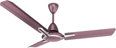 

standard Cruiser Mauve 3 Blade Ceiling Fan(Purple, Pack of 1), Silver