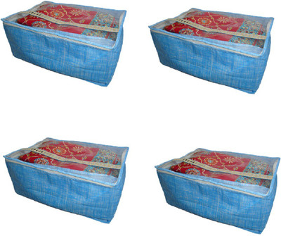 

RK Brands Khadi Lace Designer Khadi Garment Cover Blue 110(Blue)