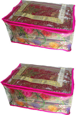 

RK Brands 9 Inch Designer 9 inch Garment Cover PVC Kadhai (set of 2) 111(Transparent)