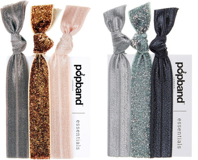 

Popband Essentials Combo - BRANDY SNAP + GLITTERBALL SILVER Rubber Band(Multicolor)