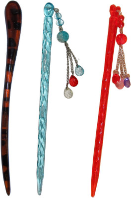 

KRISHNAA Combo of Multi Color Juda Sticks Bun Stick(Multicolor)