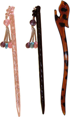 

MURLI Combo of Multi Color Juda Sticks Bun Stick(Multicolor)