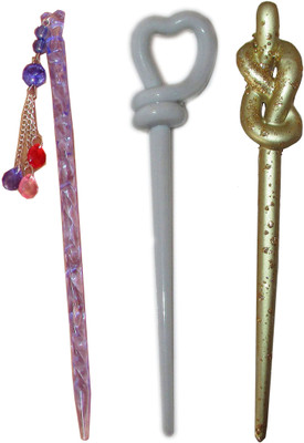 

MURLI Combo of Multi Color Juda Sticks Bun Stick(Multicolor)