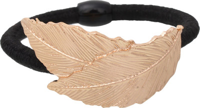 

Aaishwarya Golden Leaf Motif Hair Tie Hair Band(Gold)