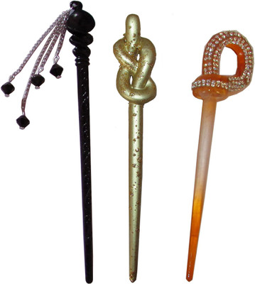 

Foreignholics Flower Combo of Multi Color Juda Sticks Bun Stick(Multicolor)