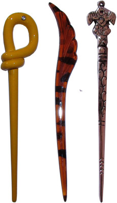 

Siempre21 French Combo of Multi Color Juda Sticks Bun Stick(Multicolor)