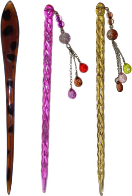 

MURLI Combo of Multi Color Juda Sticks Bun Stick(Multicolor)