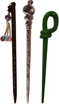

Foreignholics Flower Combo of Multi Color Juda Sticks Bun Stick(Multicolor)