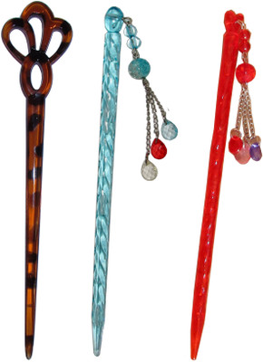 

KOYAL Combo of Multi Color Juda Sticks Bun Stick(Multicolor)