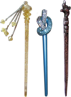 

KOYAL Combo of Multi Color Juda Sticks Bun Stick(Multicolor)