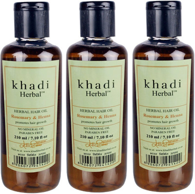 

Khadi Herbal Rosemary & Henna Hair Oil ( No Mineral oil & Paraben Free ) Hair Oil(630 ml)