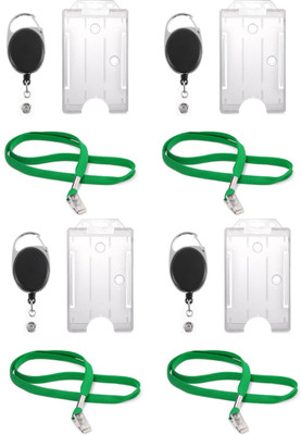 

TheFlauntStore Plastic ID Badge Holder(Pack of 12)