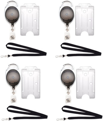 

TheFlauntStore Plastic ID Badge Holder(Pack of 12)