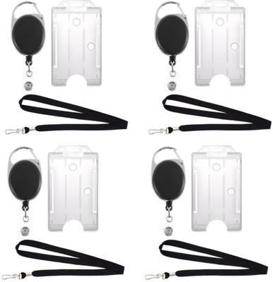 

TheFlauntStore Plastic ID Badge Holder(Pack of 12)