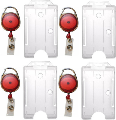 

TheFlauntStore Plastic ID Badge Holder(Pack of 8)