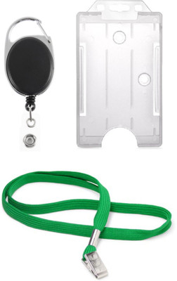 

TheFlauntStore Plastic ID Badge Holder(Pack of 3)