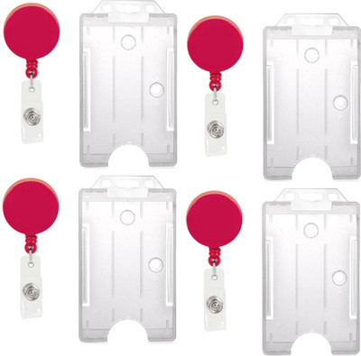 

TheFlauntStore Plastic ID Badge Holder(Pack of 8)