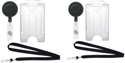 

TheFlauntStore Plastic ID Badge Holder(Pack of 6)