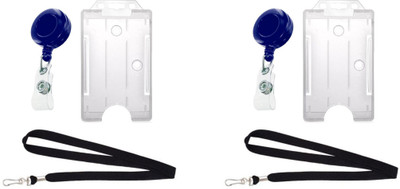 

TheFlauntStore Plastic ID Badge Holder(Pack of 6)
