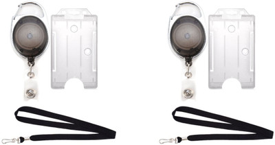 

TheFlauntStore Plastic ID Badge Holder(Pack of 6)
