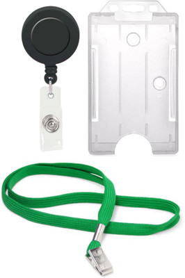 

TheFlauntStore Plastic ID Badge Holder(Pack of 3)
