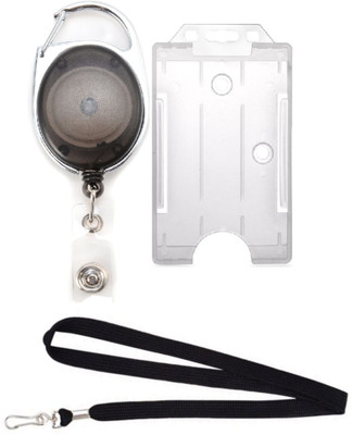 

TheFlauntStore Plastic ID Badge Holder(Pack of 3)