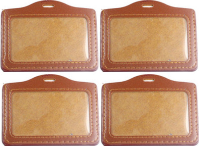 

TheFlauntStore Plastic ID Badge Holder(Pack of 4)