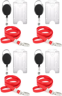 

TheFlauntStore Plastic ID Badge Holder(Pack of 12)