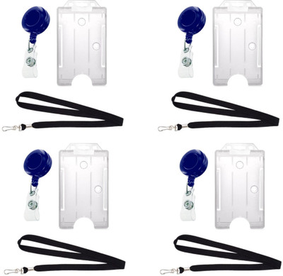 

TheFlauntStore Plastic ID Badge Holder(Pack of 12)