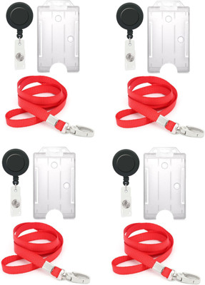 

TheFlauntStore Plastic ID Badge Holder(Pack of 12)