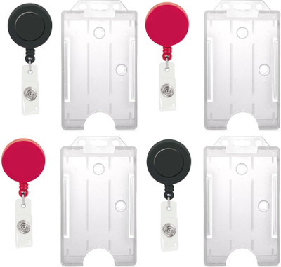 

TheFlauntStore Plastic ID Badge Holder(Pack of 8)