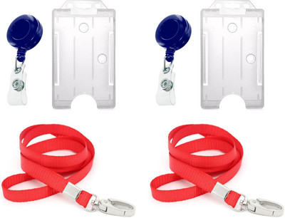 

TheFlauntStore Plastic ID Badge Holder(Pack of 6)