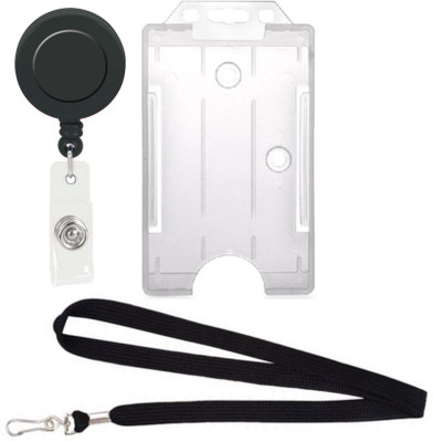 

TheFlauntStore Plastic ID Badge Holder(Pack of 3)
