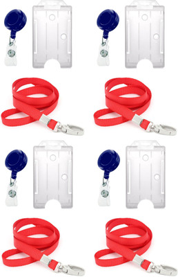 

TheFlauntStore Plastic ID Badge Holder(Pack of 12)