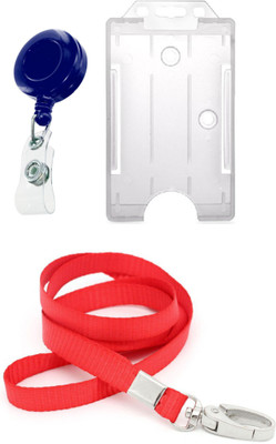

TheFlauntStore Plastic ID Badge Holder(Pack of 3)
