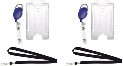 TheFlauntStore Plastic ID Badge Holder(Pack of 6)