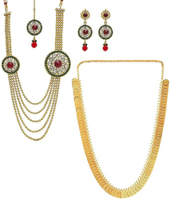 YouBella Alloy Multicolor Jewellery Set(Pack of 1)