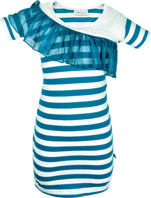 

Lil Orchids Girls Midi/Knee Length Party Dress(Blue