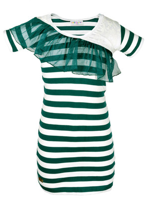 

Lil Orchids Midi/Knee Length Party Dress(Green, Half Sleeve