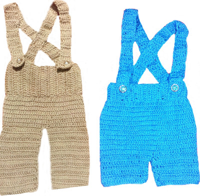 

Baby Blossom Three Fourth For Boys(Brown Pack of 2, Brown & blue